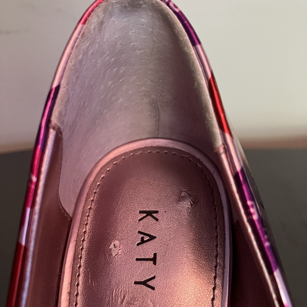 Katy Perry The Sissy Conversation Heart Pumps Size 7 Valentine Pink Purple Heels - Picture 10 of 11